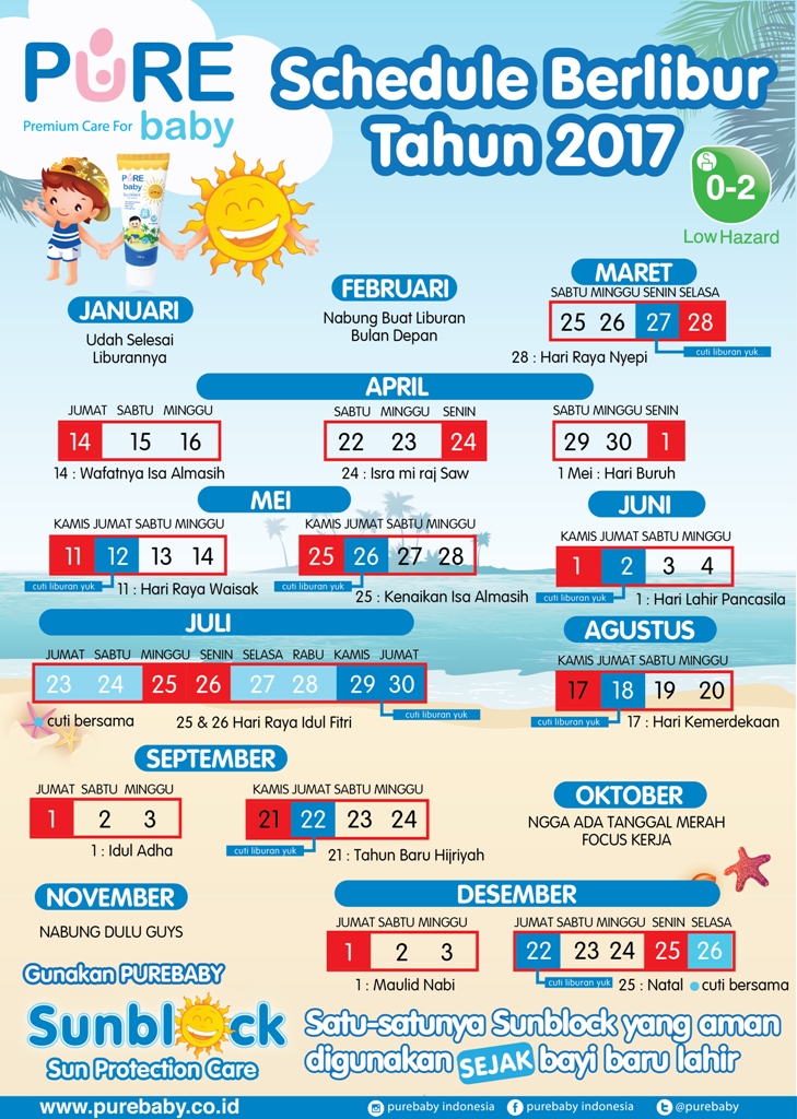 Schedule Berlibur 2017 ala PUREBB