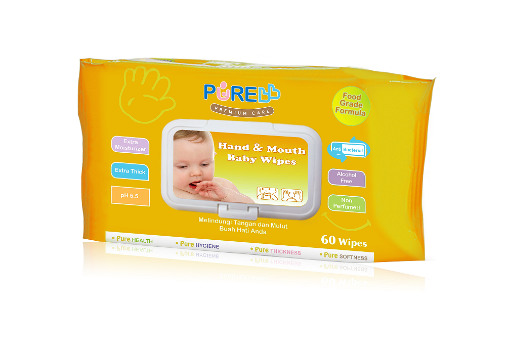 PUREBB HAND AND MOUTH BABY WIPES — foto 2