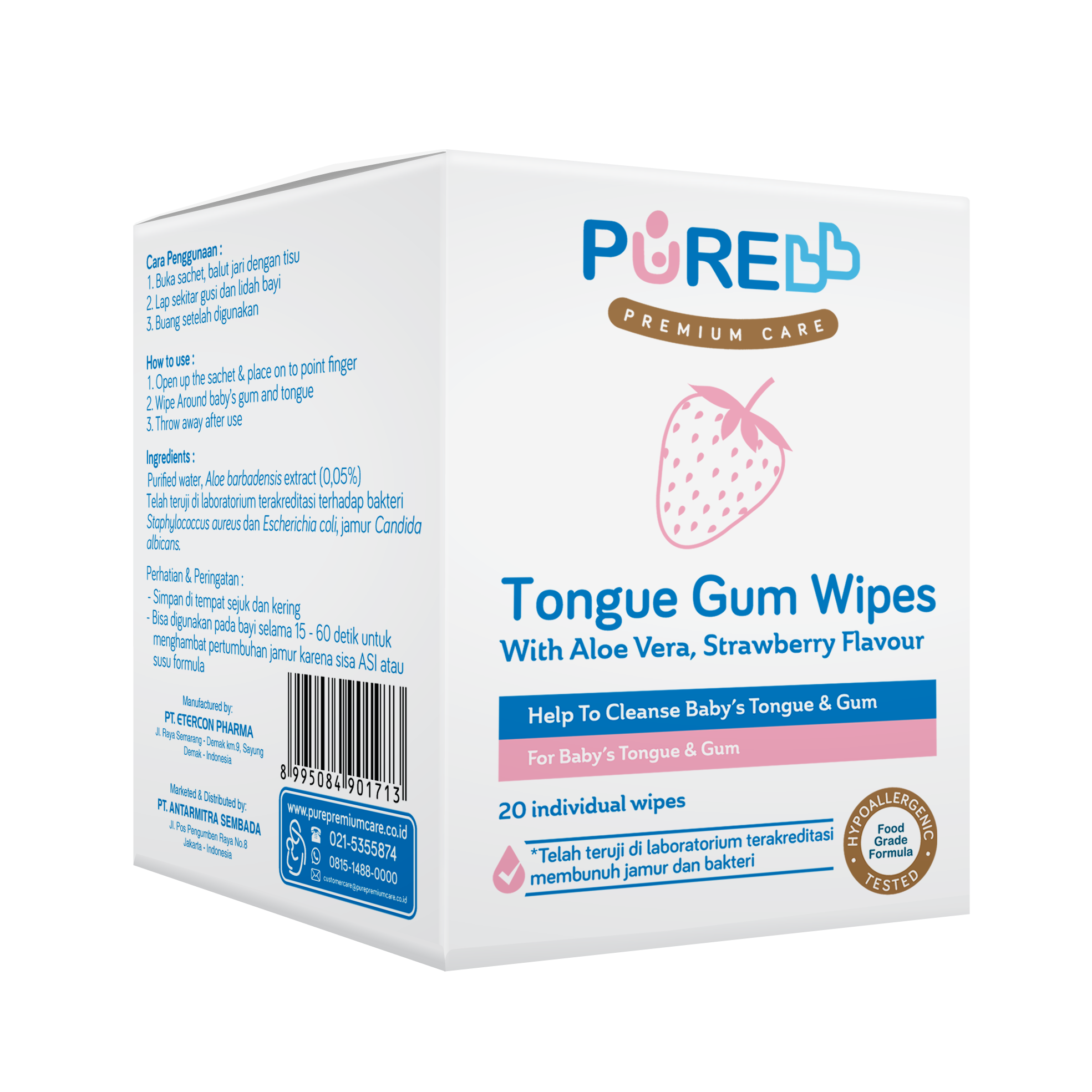 PUREBB TONGUE GUM WIPES — foto 2